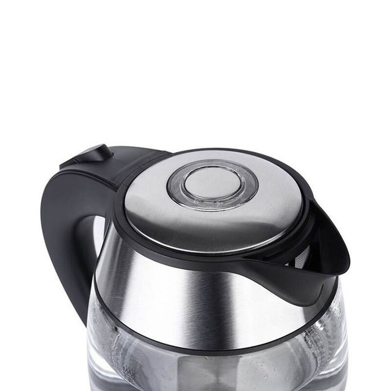 Ấm, Bình Điện Đun Nước Bằng Thủy Tinh 1.8L - 1850W, 1.13Kg - Màu Bạc - LocknLock - EJK418SLV, , large image number null